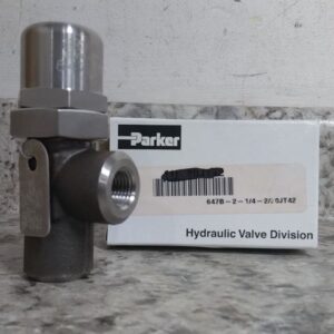 Parker 647B-2-1/4-2 1/4 In NPT Port Connection 4 Max GPM Pressure Control Valve-16298344