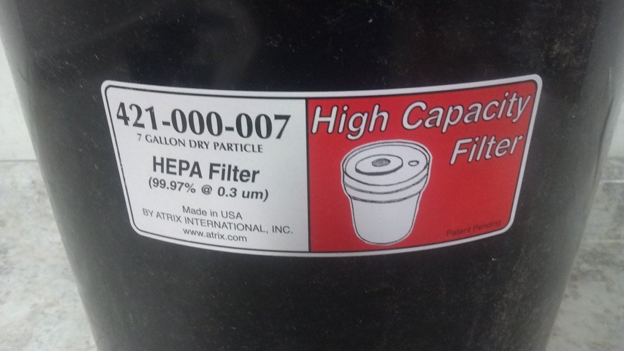 Atrix HCVAC7H-ESD 7 Gal Tank Size 99 CFM 120V Critical Area Vacuum (D)-12768011 - Image 4