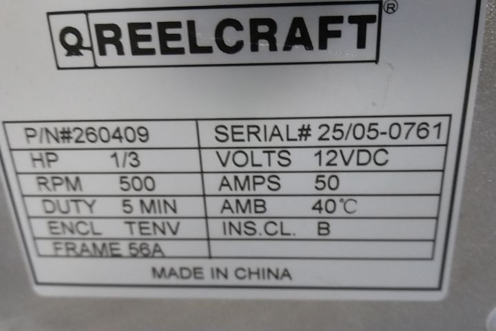 Reelcraft EH37118 L12D 1/3 HP 12VDC 1 In ID 100 Ft L Motor Driven Hose Reel (C)-45214449 - Image 3