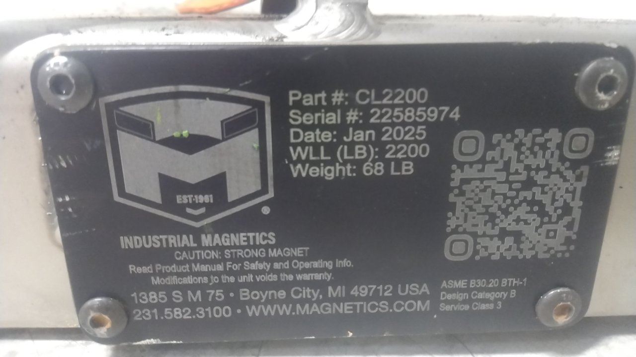 Mag-Mate CL2200 2,200 Lb Maximum Load Capacity Lifting Magnet (C)-36459067 - Image 2
