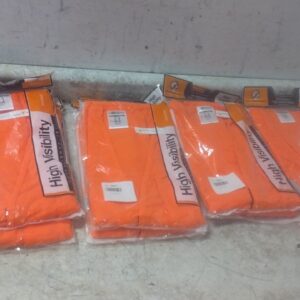 Kishigo GF184-4X-5X 8 Pk Size 4XL/5XL Men's Orange High Visibility Vest (AW)-15409770