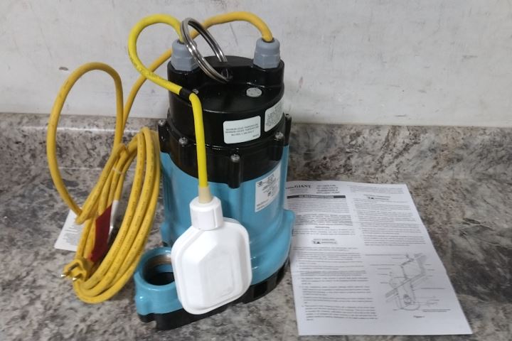 Little Giant 511710 1/2 HP 1750 RPM 115VAC Submersible Sump Pump (C)-22465015