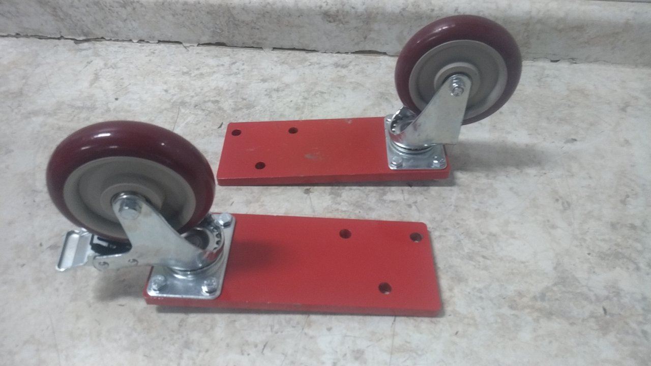 Dayton 801N73 55 Gal Drum Capacity 660 Lb Weight Capacity Red Drum Truck (C)-53584682 - Image 8