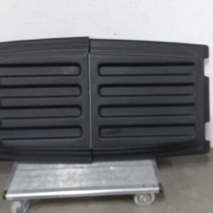 Rubbermaid Commercial FG102800BLA 61 In L Hinged Lid for Tilt & Cube Trucks (BW)-12561440