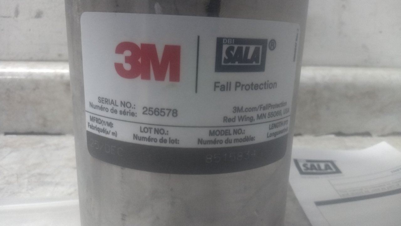 3M DBI-Sala 8515834 450 Lb Weight Capacity Slip-In Deck Mount Sleeve (C)-45258841 - Image 2