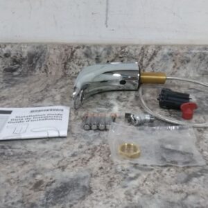 Moen 8553 0.5 GPM 6VDC 1 to 6 In Sensor Range Mid Arc Bathroom Faucet (C)-38952315