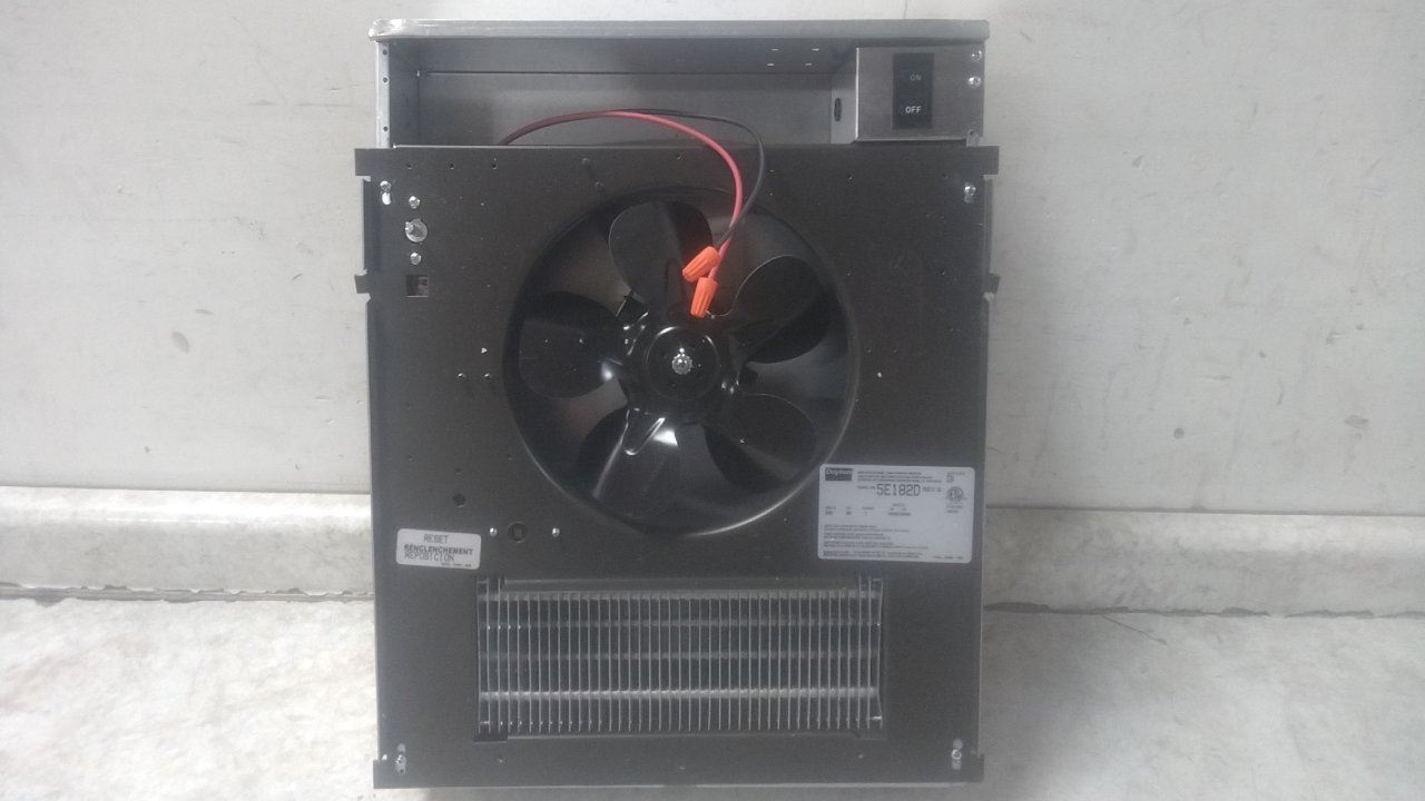 Dayton 5E182D 208VAC 6,824/13,650 BtuH Recessed Electric Wall-Mount Heater (C)-33127634 - Image 3
