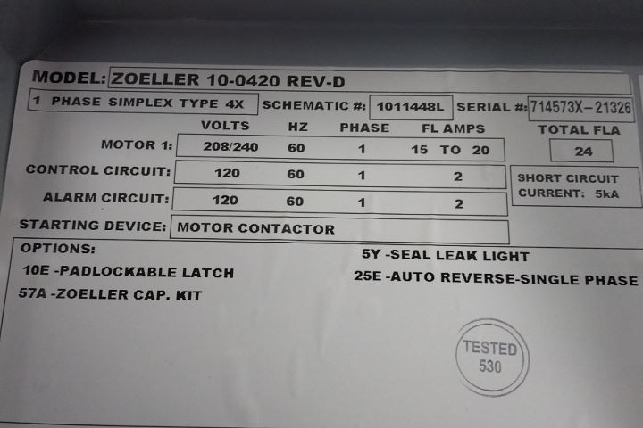 Zoeller 10-0420 Single-Phase Pump Control Box (D)-10100545 - Image 3