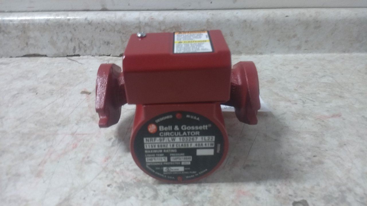Bell & Gossett 103267 1/40 HP 2800 Max RPM 115VAC Hydronic Circulating Pump (C)-10455549 - Image 3