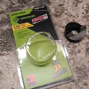 Greenlee 7212SP-1-1/4P 1-45/64 In Nominal Hole Size Knockout Punch (C)-32319943