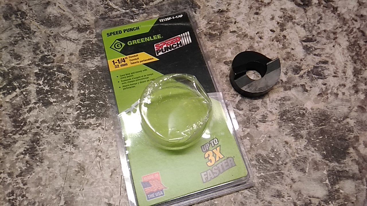 Greenlee 7212SP-1-1/4P 1-45/64 In Nominal Hole Size Knockout Punch (C)-32319943